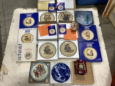 Collectible plates(Goebel, Schmid, and more)