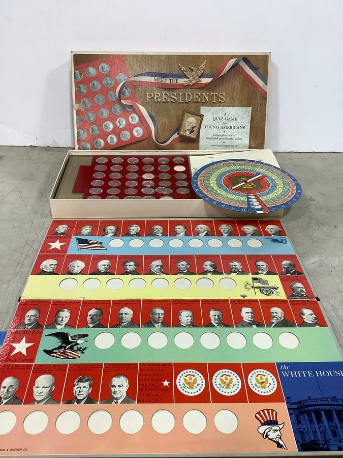 Vintage Meet the Presidents Quiz Board Game: Vintage Meet the Presidents Quiz Board Game