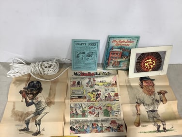Baseball Art Prints, Vintage Comic, Books, Rope, and more