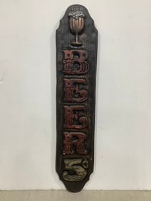 Beer sign wall decor(5.25in.x24.25in.)