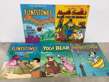Vintage Coloring Books (Flintstones, Yogi Bear, etc)