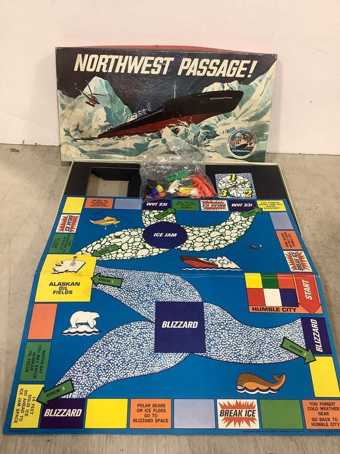 Vintage Northwest Passage Board Game (with game pieces): Vintage Northwest Passage Board Game (with game pieces)