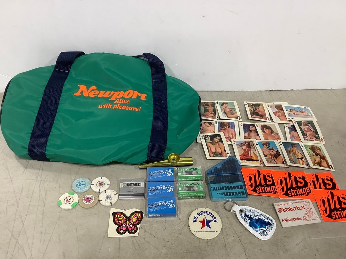 Nude Girl Playing Cards, Newport Bag, Casino Tokens, and more: Nude Girl Playing Cards, Newport Bag, Casino Tokens, and more