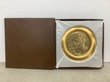 1976 Normal Rockwell Bronze Plate (8in Across)