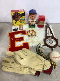 Mets Bobblehead, Gloves, Musical Whiskey Pourer, Thermometer, and more
