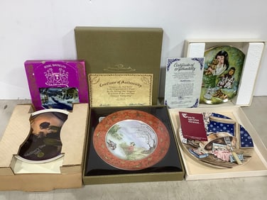 Various Decorative Ceramic Plates *some with coas* (Knowles, Anna Perenna, etc)