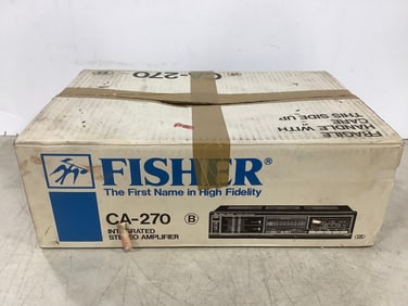 Fisher Stereo Amplifier (new in box-model - CA-270)