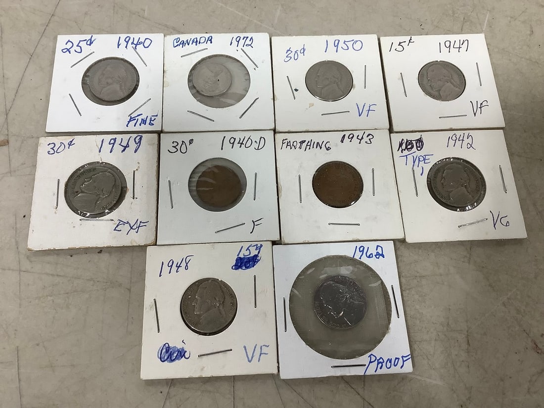 Various 1940-1972 Coins (1 of 1)