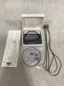Various Sterling Silver (Necklaces, and Bracelets)