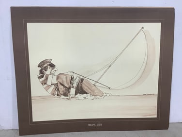 Hiking Out Signed Art Print (16inx20in)
