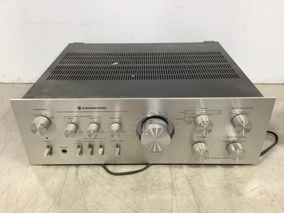 Kenwood DC Stereo Integrated Amplifier (Model: KA-7100) (1 of 1)