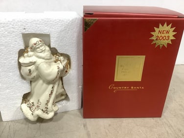 Lenox Country Santa Figure (7.5in Tall)