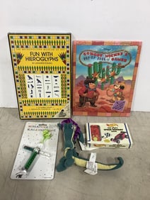 Disney Pop Up Book, Kaleidoscope, Hieroglyphs Kit, and more