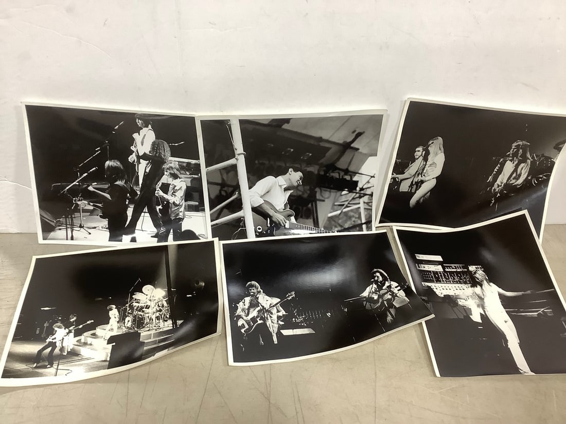 Various 70s/80s Band Black and White Prints: Various 70s/80s Band Black and White Prints