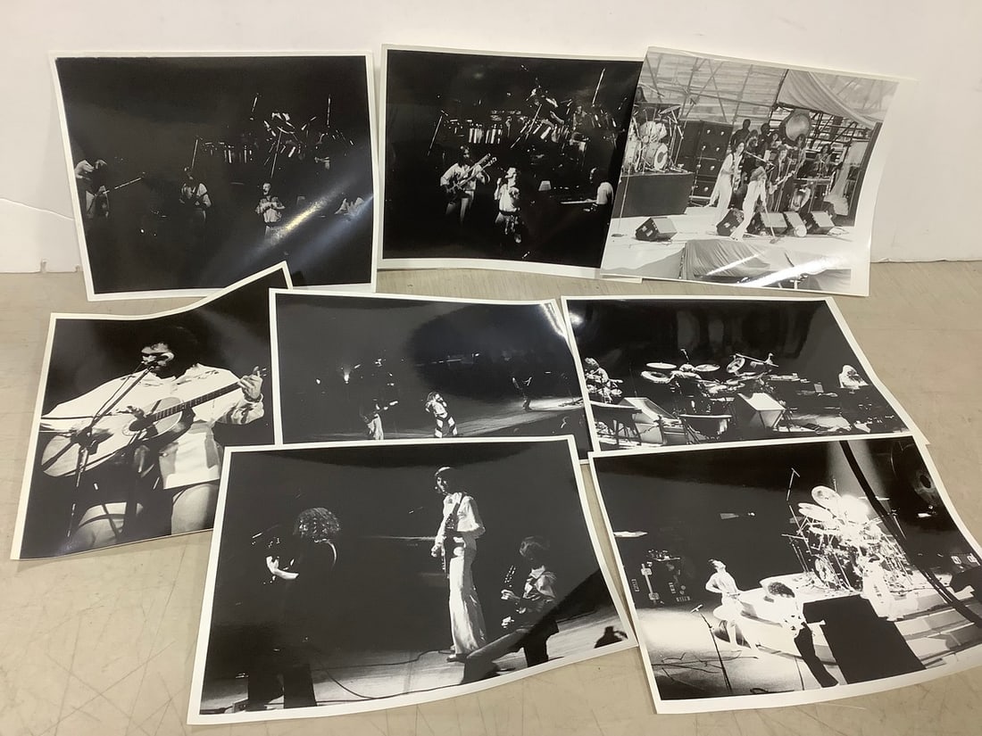 Various 70s/80s Band Black and White Prints: Various 70s/80s Band Black and White Prints