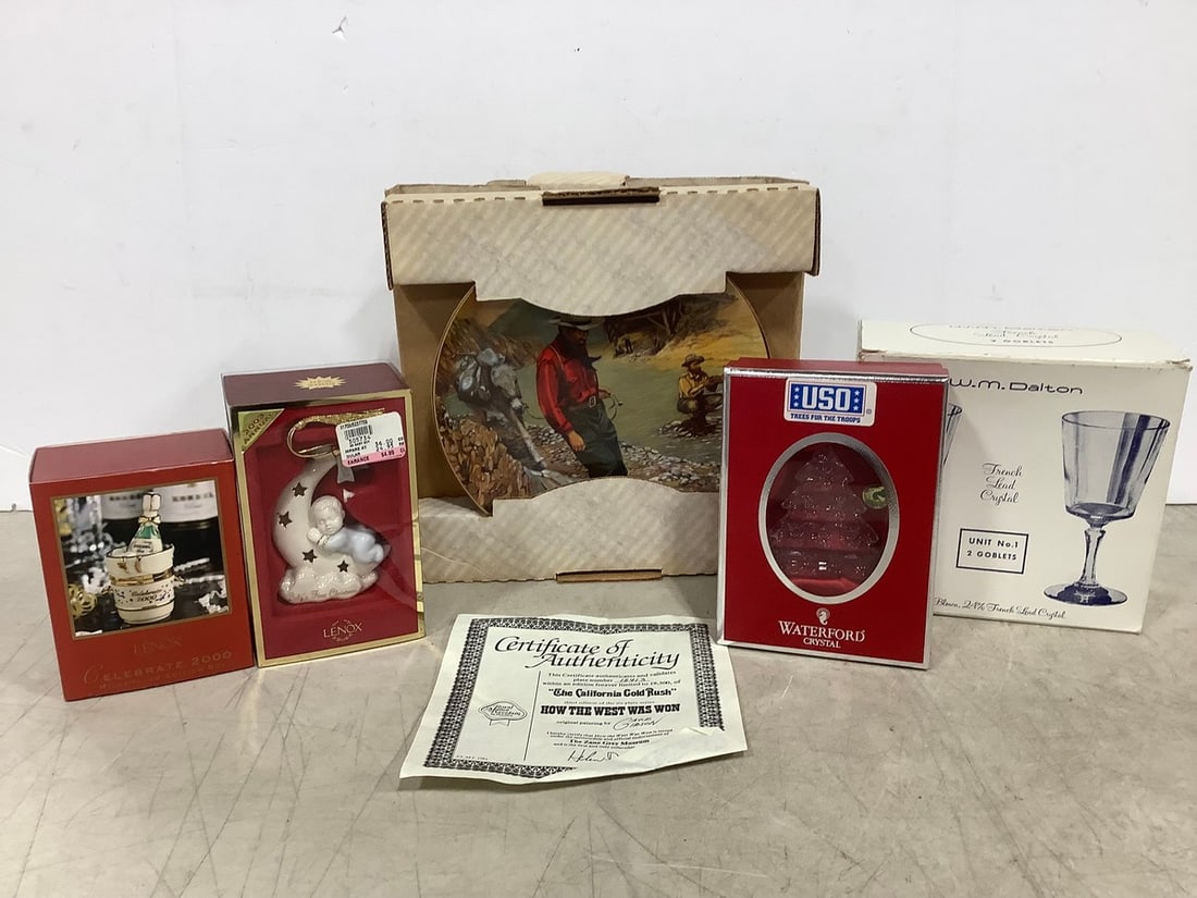 Decorative Plate with COA, Dalton Goblets, Ornaments and more: Decorative Plate with COA, Dalton Goblets, Ornaments and more