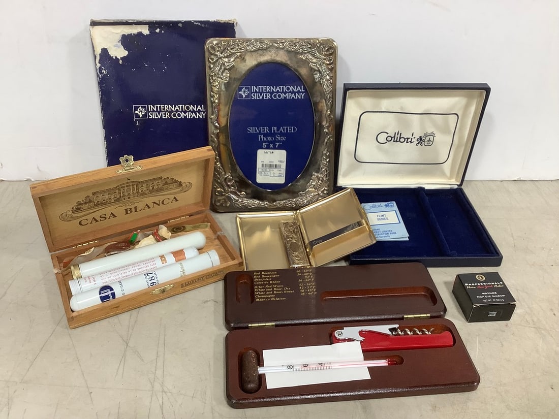 Empty Silver Frame, Cigar Box, Cigarette Tin, and more (1 of 1)