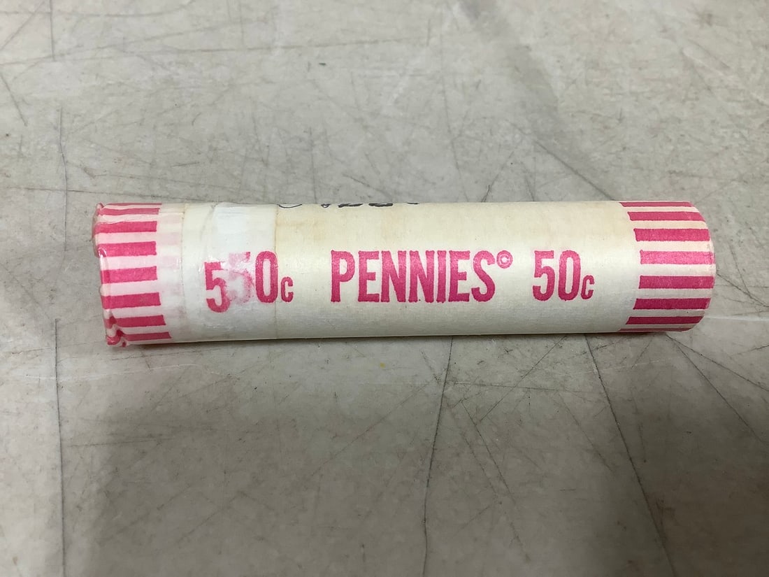1971 Bank Roll of Pennies: 1971 Bank Roll of Pennies