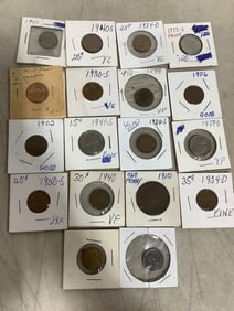 Various 1900s Coins