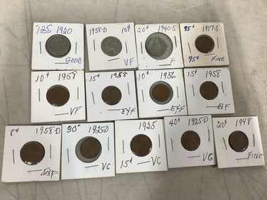 Various 1917-1958 Coins
