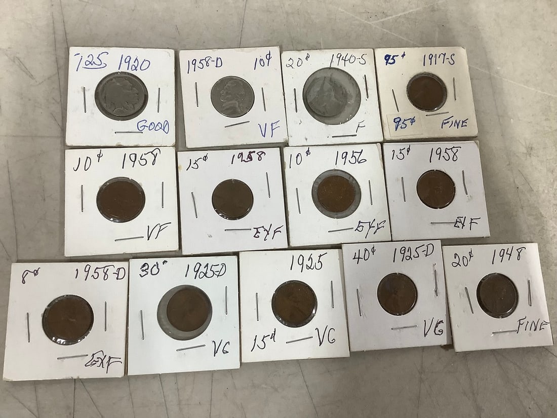 Various 1917-1958 Coins (1 of 1)