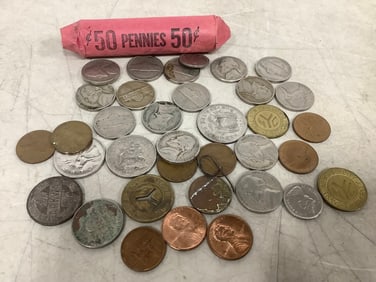 Wheat Pennies 1940s Nickels