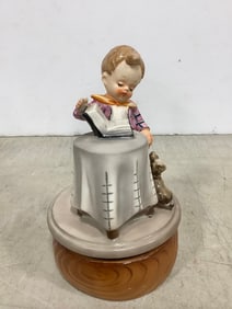 Ceramic music box collectible(7in.tall)