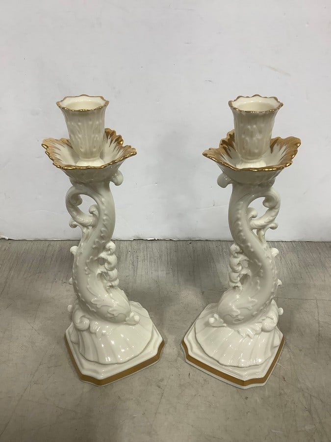 Lenox candleholders(10in.tall) (1 of 1)