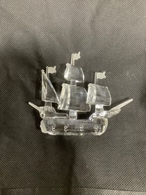 Swavorski ship crystal decor(3.5in.tall)