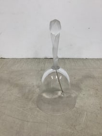 Crystal handle glass bell(7in.tall)