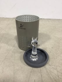 Swavorski silver crystal cat decor(3in.tall)