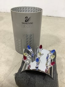 Swavorski floral crystal decor set