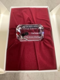 Swavorki 2001 Harlequin crystal decor in box(1.5in.long)