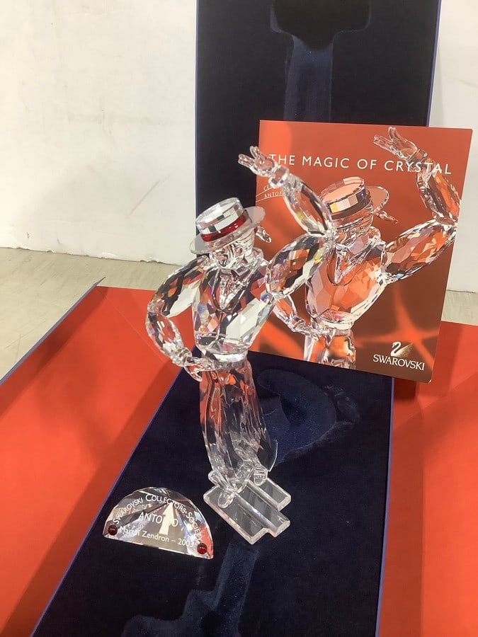 Swavorski Antonio Magic of Dance crystal with COA(8.5in.tall): Swavorski Antonio Magic of Dance crystal with COA(8.5in.tall)