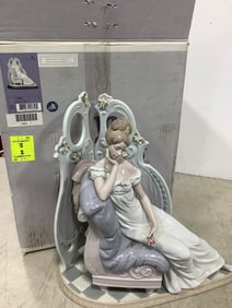 Lladro porcelain Promises of Love collectible statue(13.5in.tall)