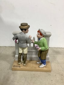 Norman Rockwell The Rivals porcelain figure(6.25in.tall)