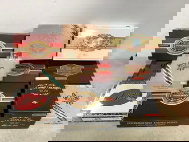 Various cigar boxes