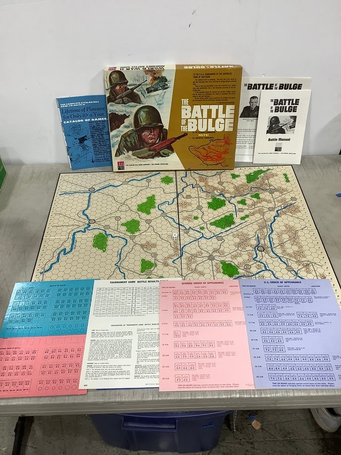 The Battle of the Bulge vintage board game: The Battle of the Bulge vintage board game