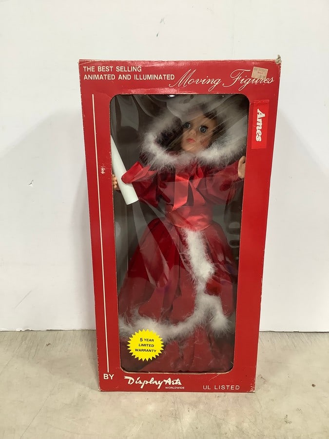 Vintage animated and illumniated Moving Figures doll in box: Vintage animated and illumniated Moving Figures doll in box