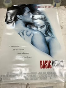 Basic Instinct rated R movie poster(27in.x40in.)