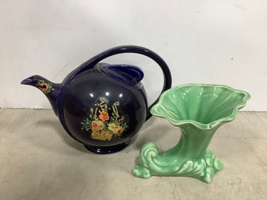 Hall teapot(7in.tall) and ceramic decor
