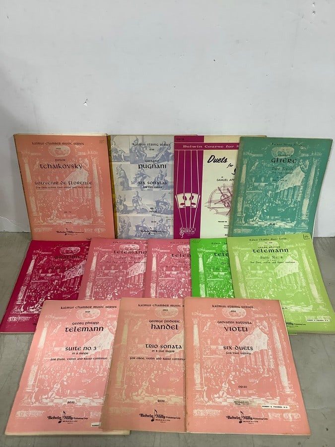 Vintage music sheets(violin, cello, oboe, and more): Vintage music sheets(violin, cello, oboe, and more)