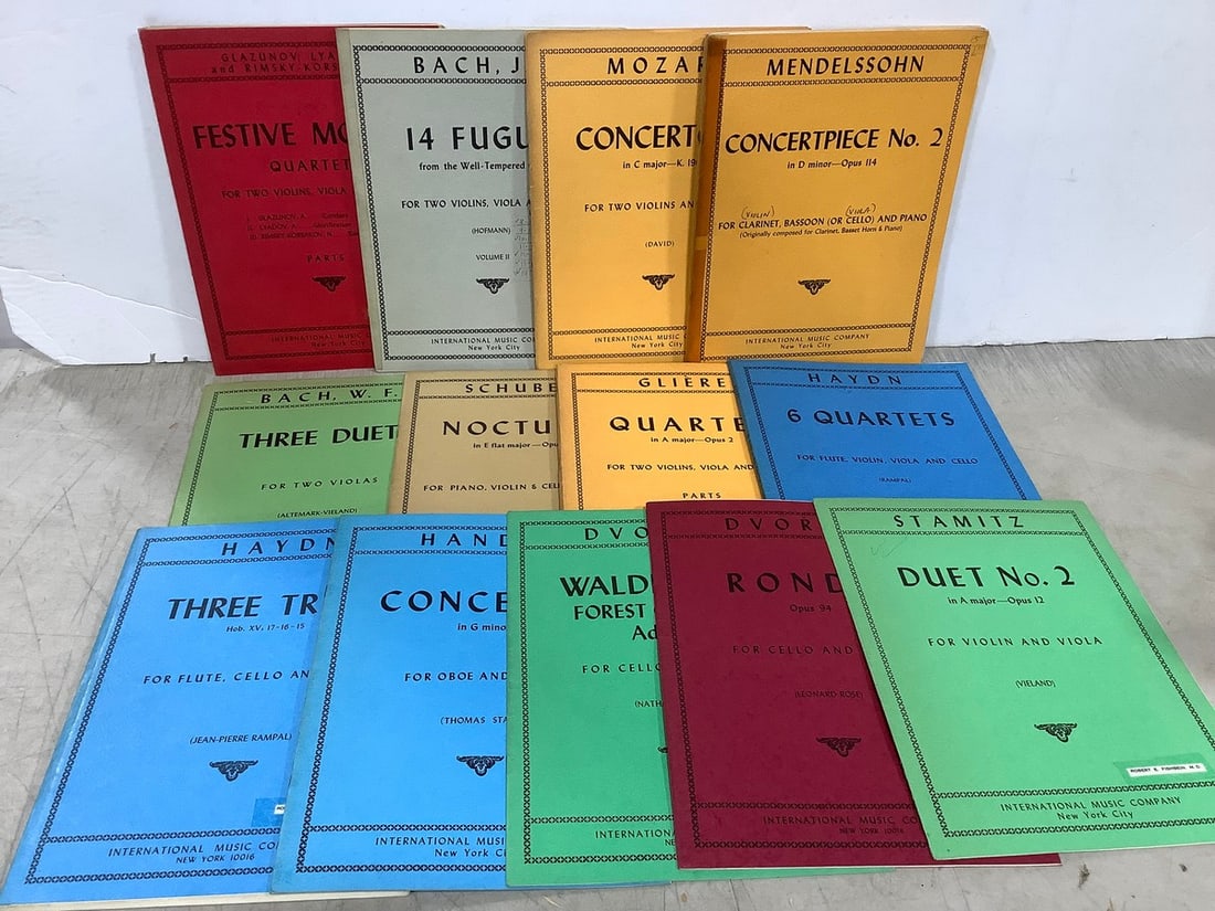 Vintage music sheets(Violin, Cello, Clarinet, and more) (1 of 1)