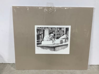 Black and white print by Emanuel Schary(20in.x24in.)
