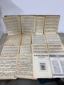 Vintage music sheets