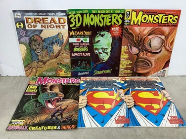 Vintage comics(Famous Monsters, DC, and more)