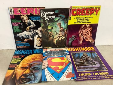Vintage horror and DC comics