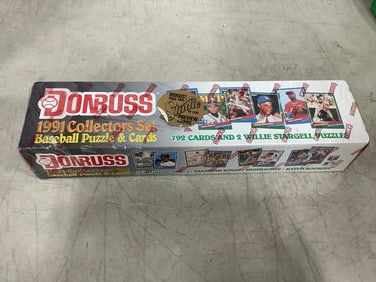 DonRuss 1991 baseball puzzle and cards set(new in box)