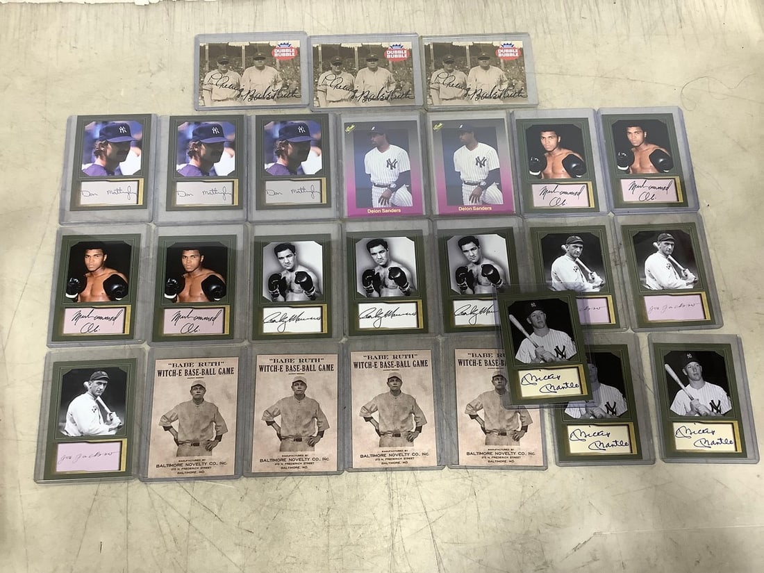 Collectible player cards with authenticated signatures(Don Mattingly, Mickey Mantle, Joe Jackson,: Collectible player cards with authenticated signatures(Don Mattingly, Mickey Mantle, Joe Jackson, and more)