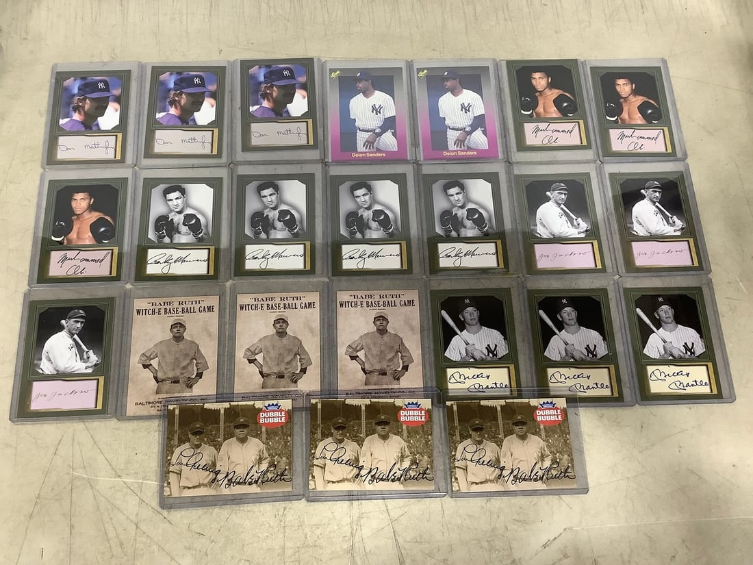 Collectible player cards with authenticated signatures(Don Mattingly, Mickey Mantle, Joe Jackson,: Collectible player cards with authenticated signatures(Don Mattingly, Mickey Mantle, Joe Jackson, and more)